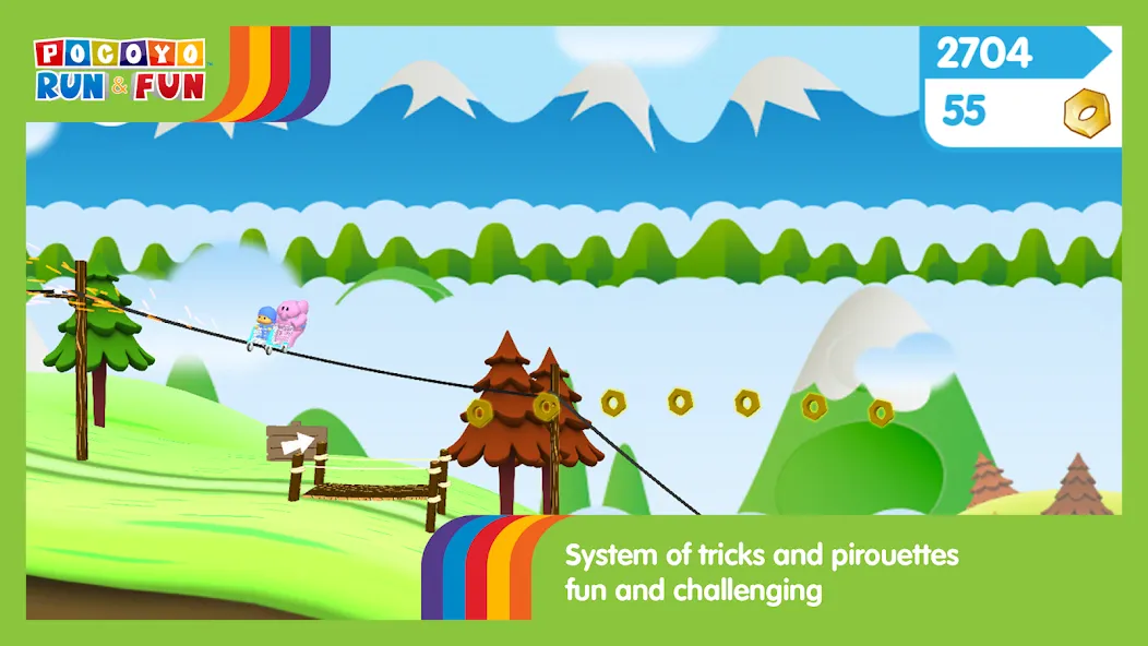 Pocoyo Run & Fun: Cartoon Jump  [МОД Бесконечные монеты] Screenshot 4