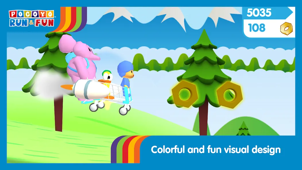 Pocoyo Run & Fun: Cartoon Jump  [МОД Бесконечные монеты] Screenshot 5