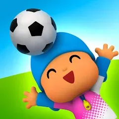 Взломанная Talking Pocoyo Football  [МОД Mega Pack] - стабильная версия apk на Андроид