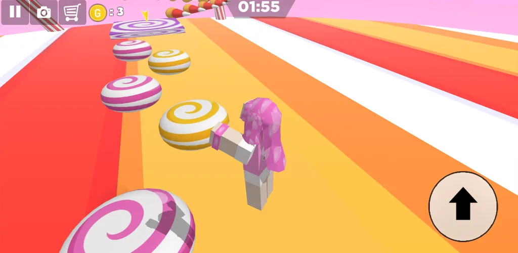 Candy Parkour Sweet girl (Кенди Паркур Свит грл)  [МОД Меню] Screenshot 3