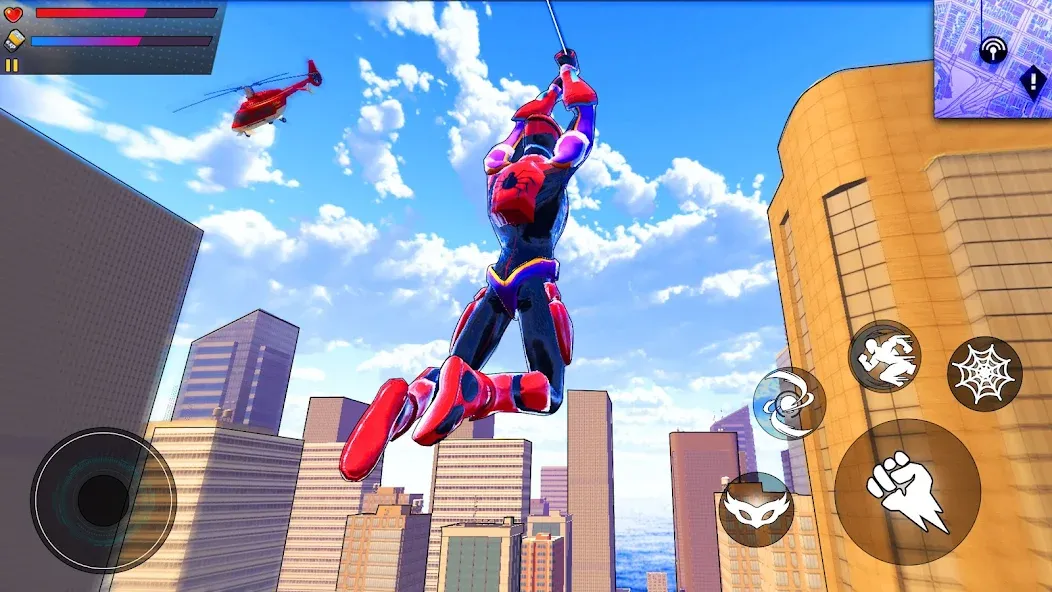 Spider Hero:Super City Hero (пайдер Хиро)  [МОД Много монет] Screenshot 4