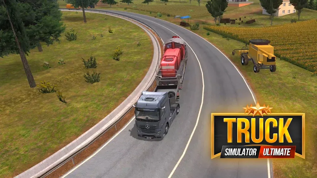 Truck Simulator : Ultimate (Трак Симулятор)  [МОД Mega Pack] Screenshot 3