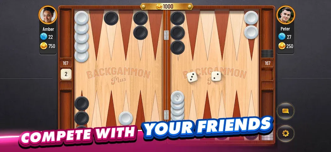 Backgammon Plus - Board Game (Бэкгаммон Плюс)  [МОД Много денег] Screenshot 2