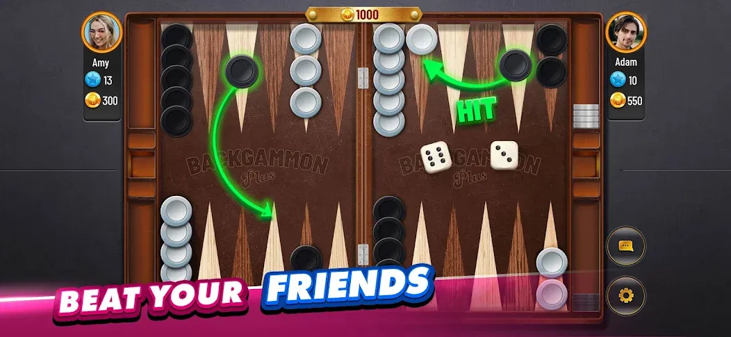 Backgammon Plus - Board Game (Бэкгаммон Плюс)  [МОД Много денег] Screenshot 3