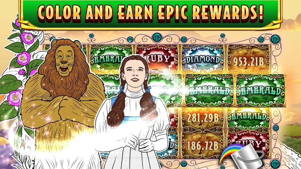 Wizard of Oz Slots Games (Волшебник из страны Оз игровой автомат)  [МОД Много денег] Screenshot 5