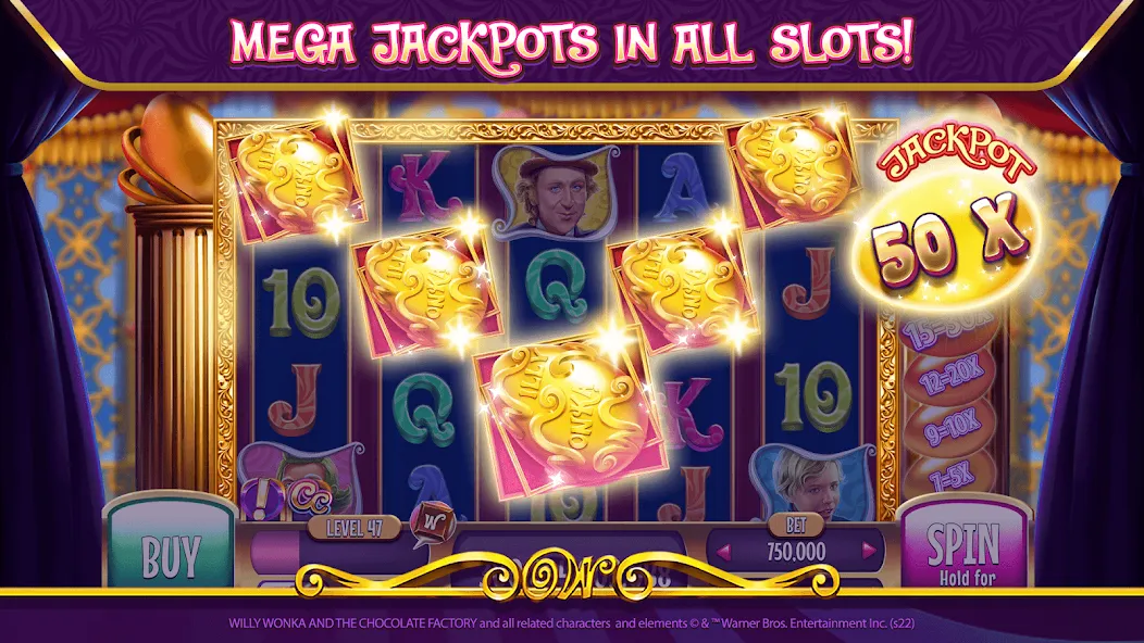 Willy Wonka Vegas Casino Slots (Вилли Вонка Вегас Казино Слоты)  [МОД Много денег] Screenshot 4