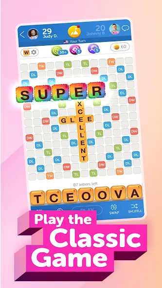 Words With Friends 2 Word Game (Вордс вит Френдс 2 Классик)  [МОД Unlocked] Screenshot 1