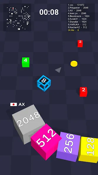 Cube Arena 2048: Merge Numbers  [МОД Меню] Screenshot 2