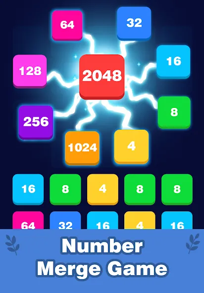 2248 Number block puzzle 2048 (Две тысячи двести сорок восемь)  [МОД Много монет] Screenshot 1