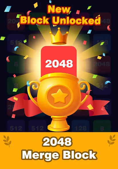 2248 Number block puzzle 2048 (Две тысячи двести сорок восемь)  [МОД Много монет] Screenshot 3