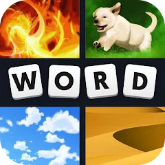 Скачать взломанную 4 Pics 1 Word (Картинки 1 Слово)  [МОД Unlimited Money] - полная версия apk на Андроид