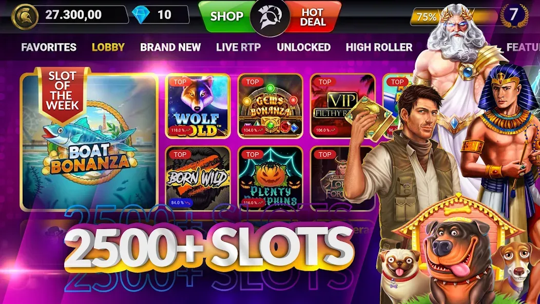 SpinArena Online Casino Slots (СпинАрена Онлайн Казино Слоты)  [МОД Бесконечные деньги] Screenshot 1