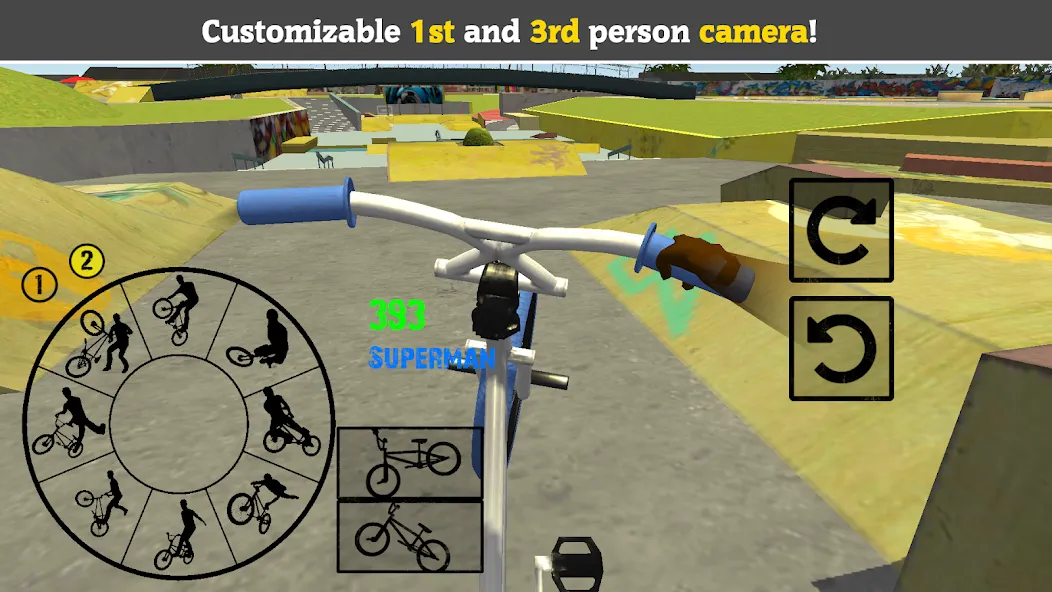 BMX FE3D 2 (БМХ ФЭ3Д 2)  [МОД Бесконечные монеты] Screenshot 2