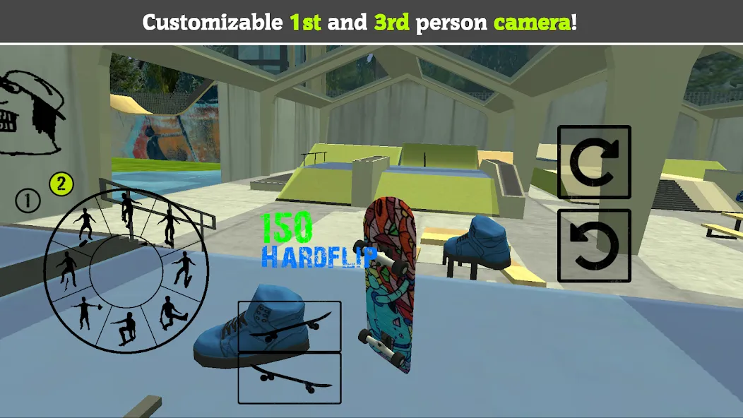 Skateboard FE3D 2 (Скейтборд 3D 2)  [МОД Бесконечные монеты] Screenshot 3