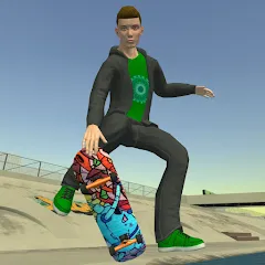 Взлом Skateboard FE3D 2 (Скейтборд 3D 2)  [МОД Бесконечные монеты] - стабильная версия apk на Андроид