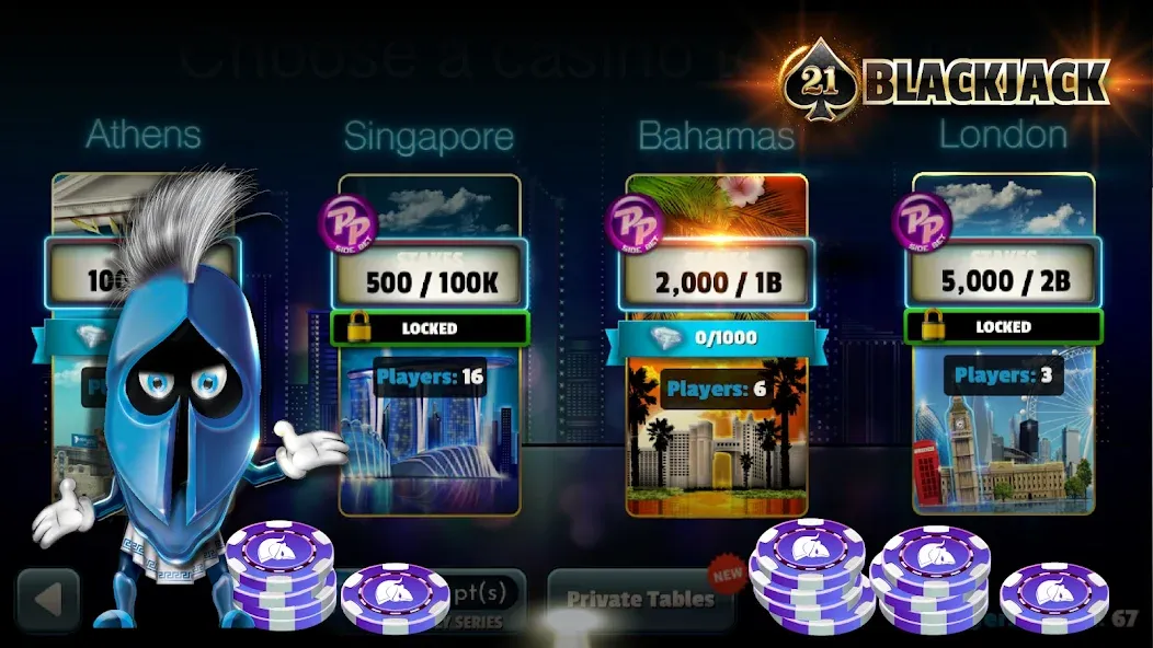 BlackJack 21 - Online Casino  [МОД Бесконечные монеты] Screenshot 2