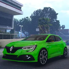 Скачать взломанную Renault Megane RS Simulator (Рено Меган  Симулятор)  [МОД Mega Pack] - последняя версия apk на Андроид