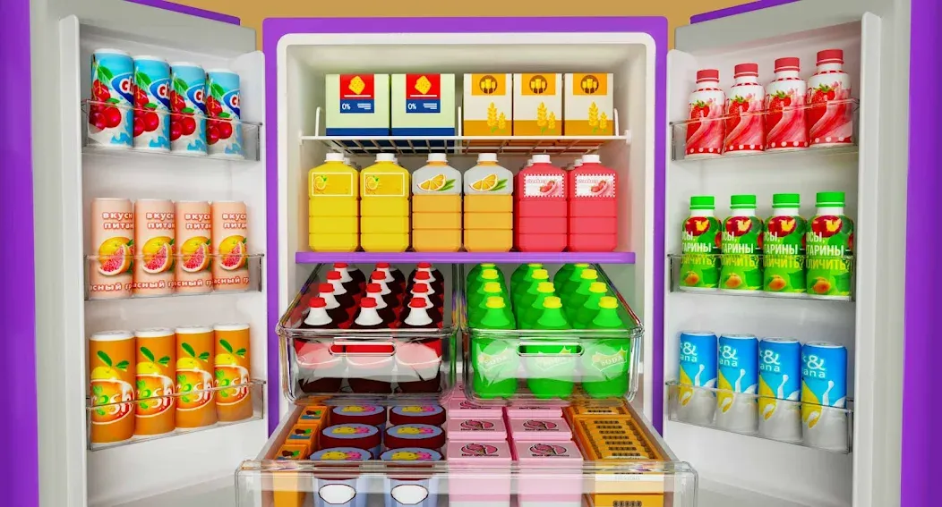 Fill Up Fridge：Organizing Game  [МОД Unlocked] Screenshot 1