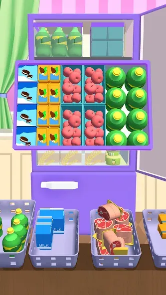 Fill Up Fridge：Organizing Game  [МОД Unlocked] Screenshot 4