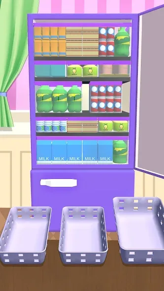 Fill Up Fridge：Organizing Game  [МОД Unlocked] Screenshot 5