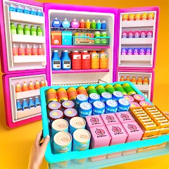 Взлом Fill Up Fridge：Organizing Game  [МОД Unlocked] - стабильная версия apk на Андроид