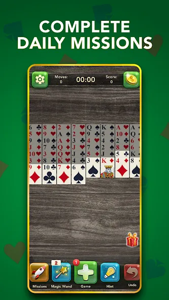 FreeCell Classic Card Game (ФриСел Классическая карточная игра)  [МОД Много монет] Screenshot 4