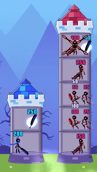 Hero Castle War: Tower Attack (Хиро Касл Вар)  [МОД Menu] Screenshot 2