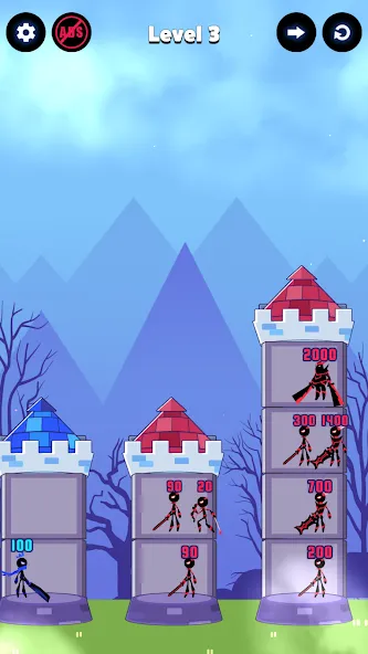 Hero Castle War: Tower Attack (Хиро Касл Вар)  [МОД Menu] Screenshot 3