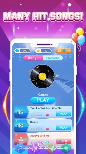 Piano Game: Classic Music Song  [МОД Бесконечные монеты] Screenshot 5