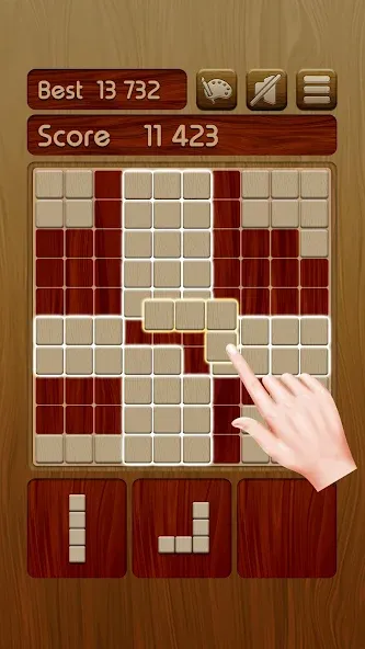 Woody Block Puzzle ® (Вуди блок пазл)  [МОД Бесконечные монеты] Screenshot 1