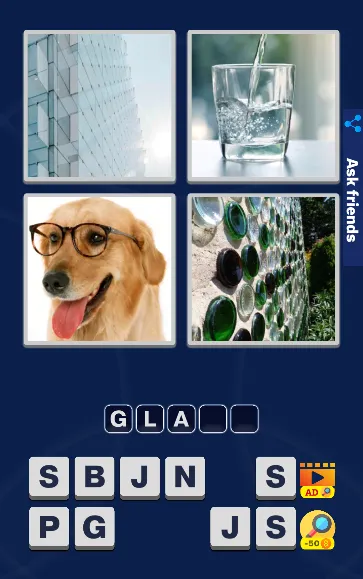 4 Pics 1 Word Quiz Game  [МОД Много монет] Screenshot 1