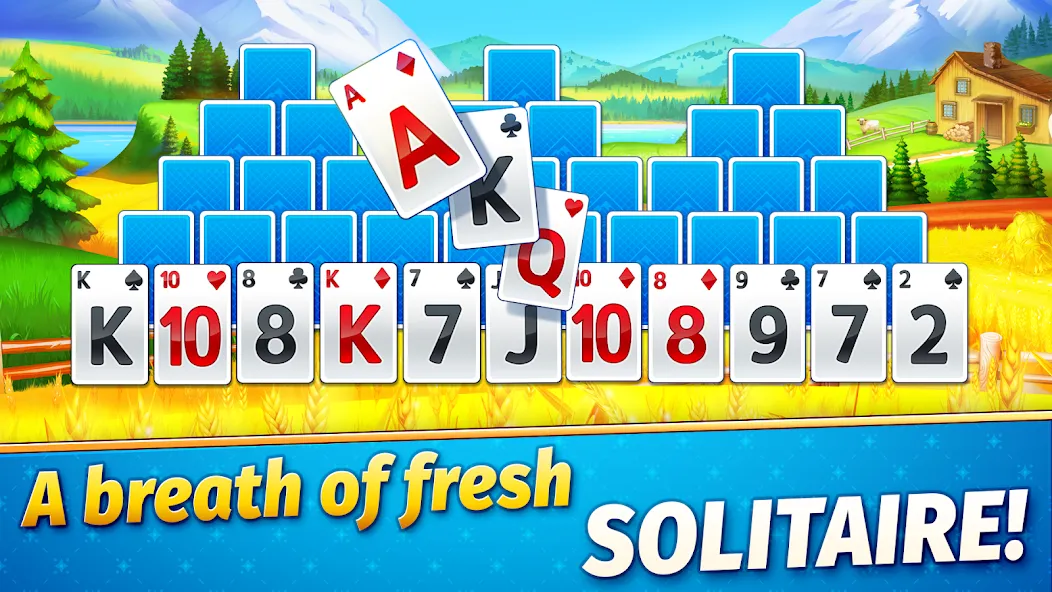 Solitaire Golden Prairies  [МОД Много монет] Screenshot 1