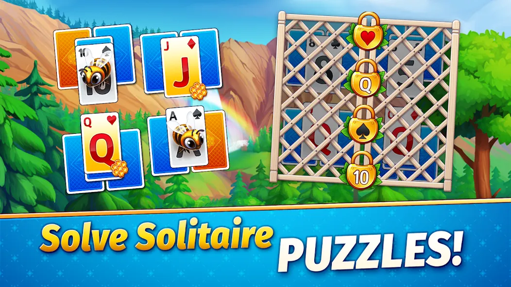 Solitaire Golden Prairies  [МОД Много монет] Screenshot 4