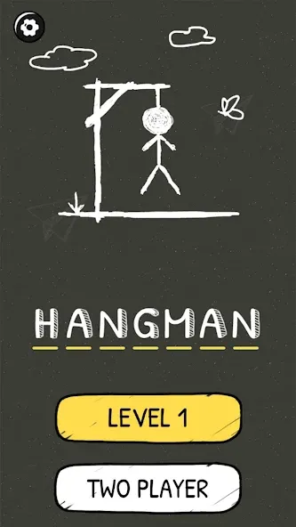 Hangman Words:Two Player Games  [МОД Все открыто] Screenshot 2