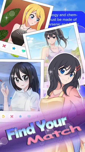 HaremKing - Waifu Dating Sim (ХаремКинг)  [МОД Много монет] Screenshot 4