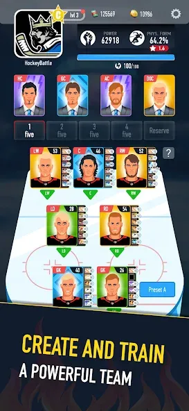 Hockey Battle 2 (Хоккей Батл 2)  [МОД Бесконечные монеты] Screenshot 3