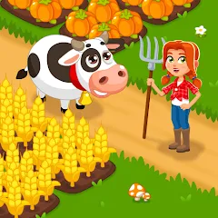 Скачать взломанную Idle Farm Game Offline Clicker  [МОД Меню] - стабильная версия apk на Андроид