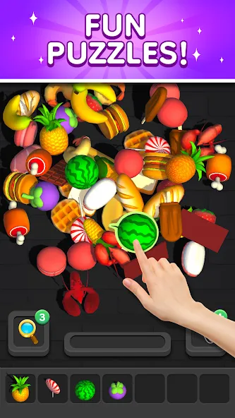 Match 3D - Tile Triple Puzzle (Матч 3Д)  [МОД Много денег] Screenshot 2