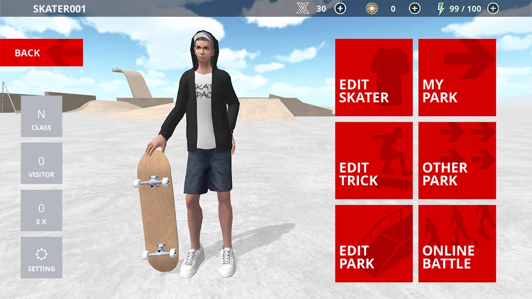 Skate Space (Скейт Спейс)  [МОД Бесконечные деньги] Screenshot 5