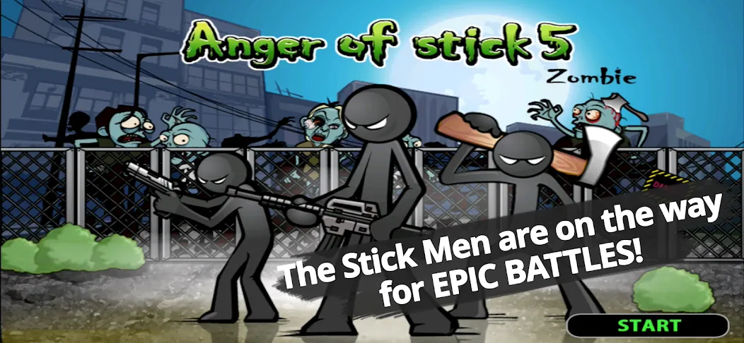 Anger of stick 5 : zombie (Ангер оф стик 5)  [МОД Mega Pack] Screenshot 1