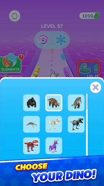 Dino Evolution Run 3D (Дино Эволюция Ран 3Д)  [МОД Меню] Screenshot 4