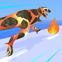 Взлом Dino Evolution Run 3D (Дино Эволюция Ран 3Д)  [МОД Меню] - полная версия apk на Андроид