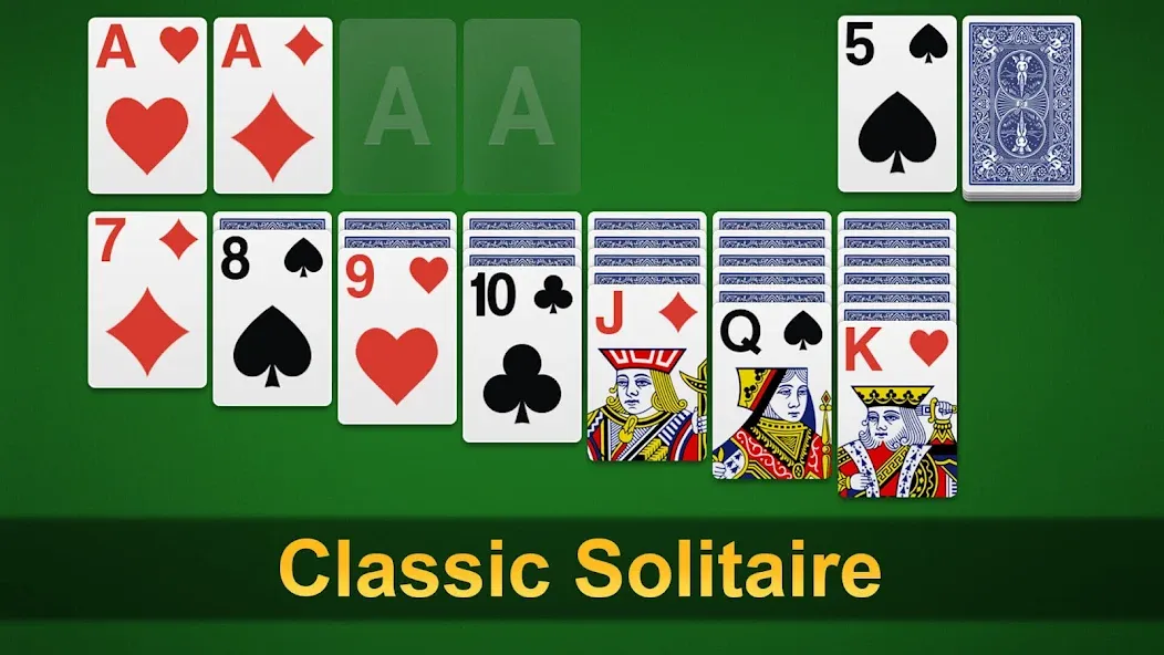 Klondike Solitaire - Patience  [МОД Mega Pack] Screenshot 1