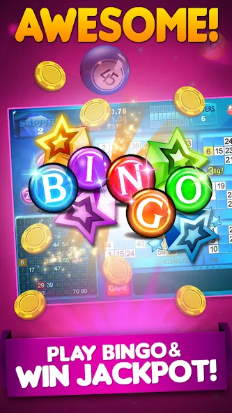 Bingo 90 Live : Vegas Slots (Бинго 90 Лайв)  [МОД Все открыто] Screenshot 3