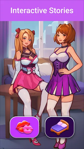 LUV: Anime Girls Adult Game XX (ЛЮВ)  [МОД Много денег] Screenshot 1