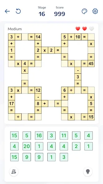 Crossmath - Math Puzzle Games (Математические головоломки игры)  [МОД Меню] Screenshot 3