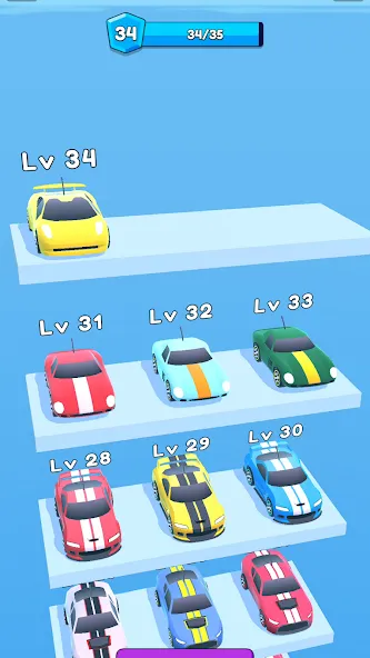 Merge Car Run - Evolution Race (Мердж Кар Ран)  [МОД Unlimited Money] Screenshot 2