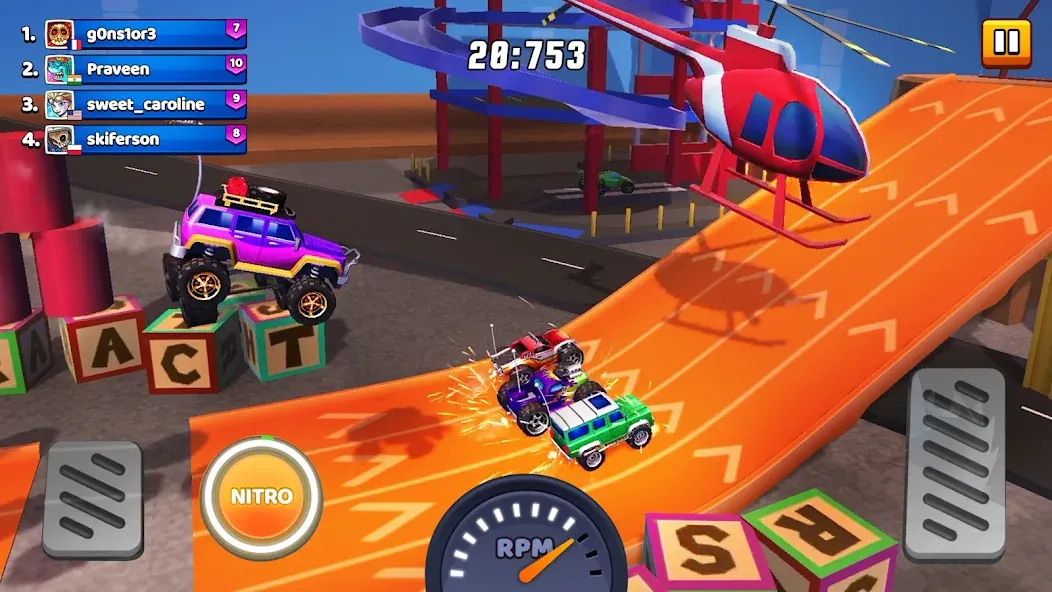 Nitro Jump - Car Racing (Нитро Джамп Рейсинг)  [МОД Много монет] Screenshot 3