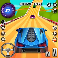 Скачать взломанную Nitro Jump - Car Racing (Нитро Джамп Рейсинг)  [МОД Много монет] - последняя версия apk на Андроид