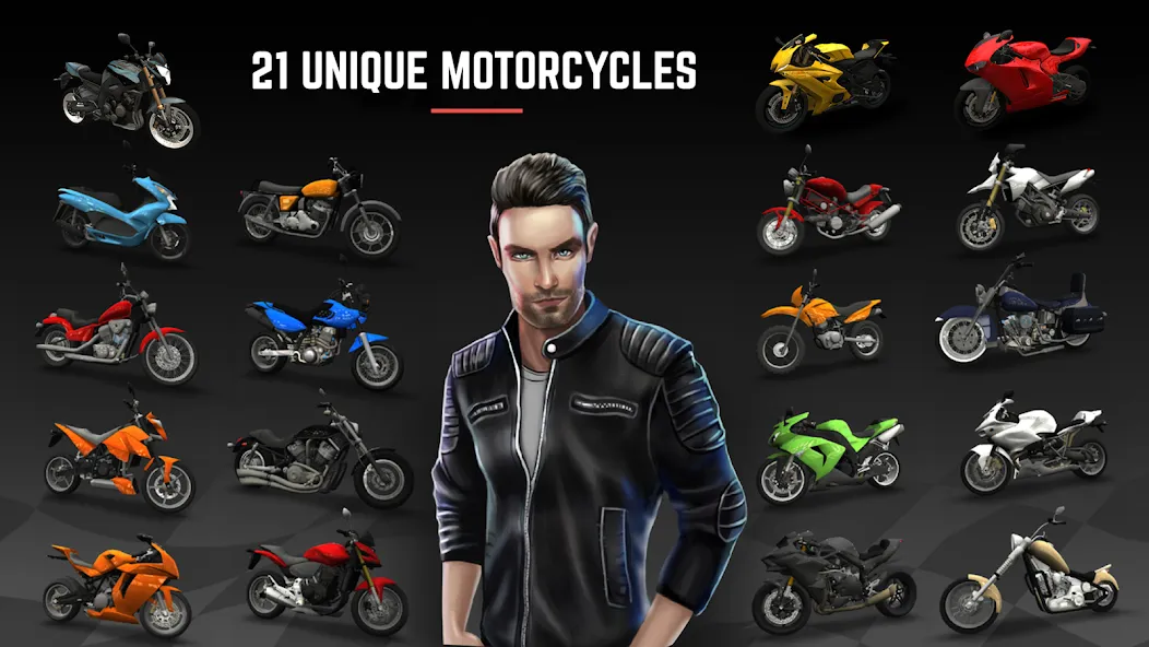 Racing Fever: Moto (Рейсинг Фивер)  [МОД Unlimited Money] Screenshot 2